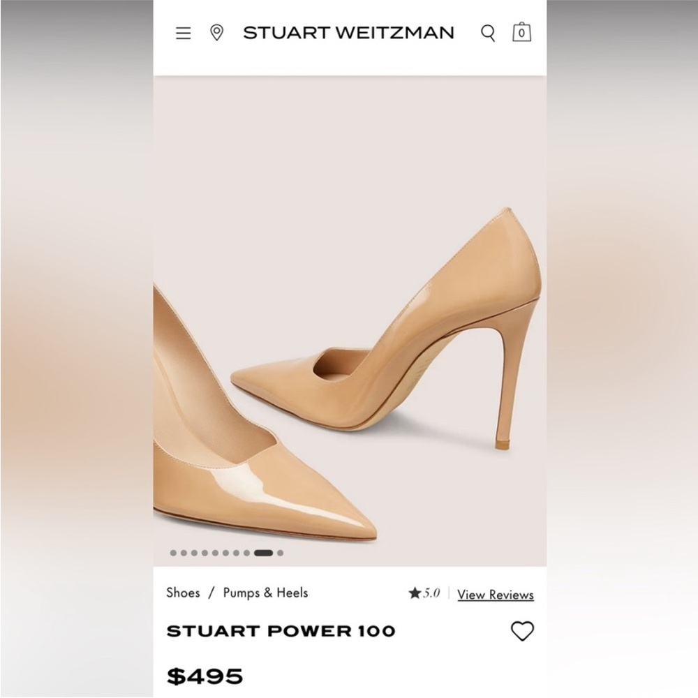 Stuart Weitzman Cream Heels - Picture 15 of 16